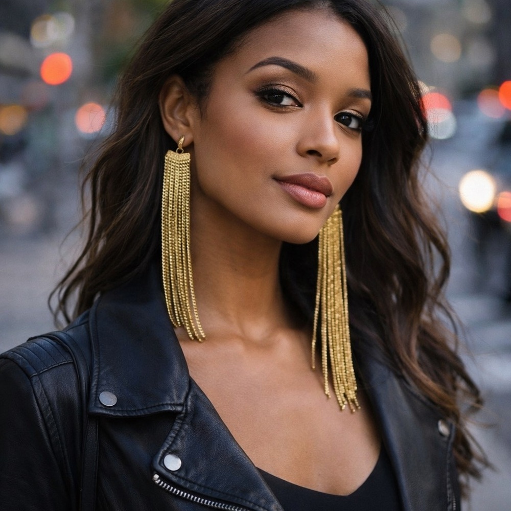Gold Fringe Earrings